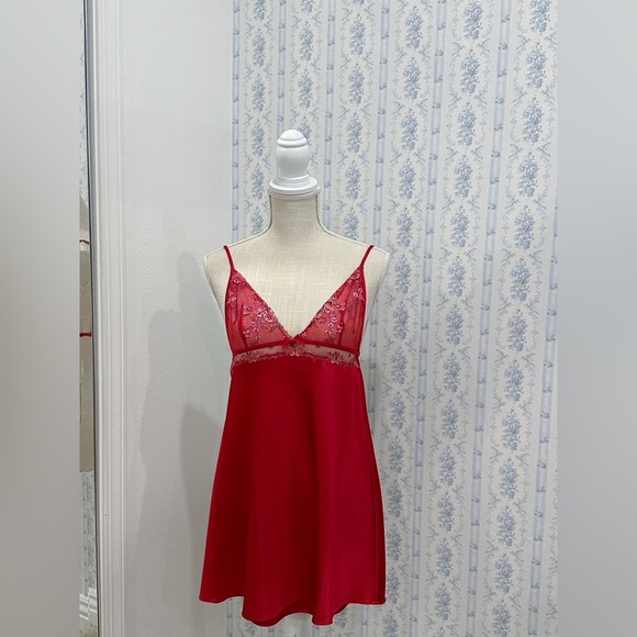 Victoria's Secret Other - Victoria's Secret Christmas edition Red slip dress
